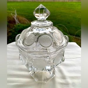 Vintage Fostoria Clear Glass
Candy Dish with Lid